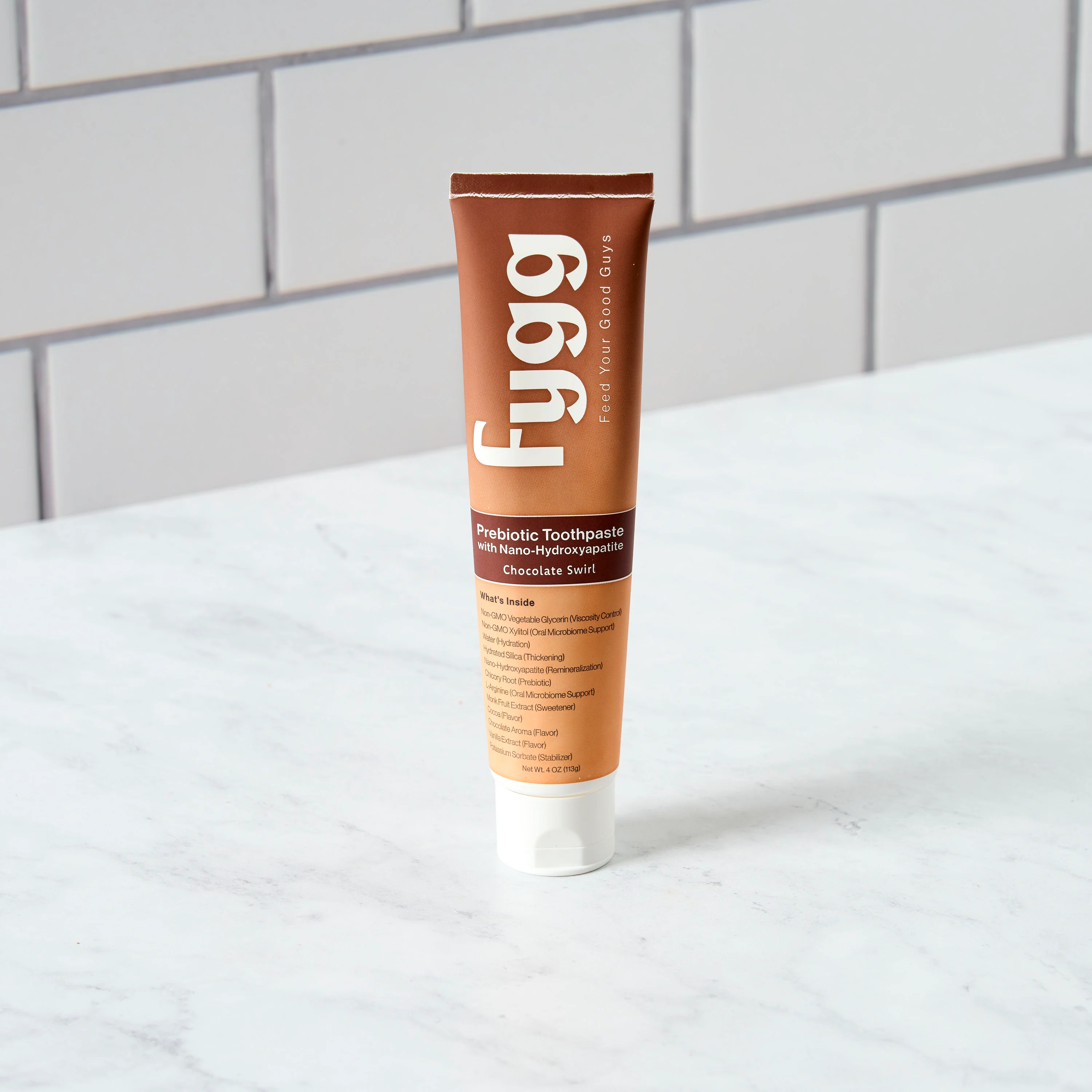 Nano-Hydroxyapatite Toothpaste with Prebiotics | Chocolate Swirl - Image 3
