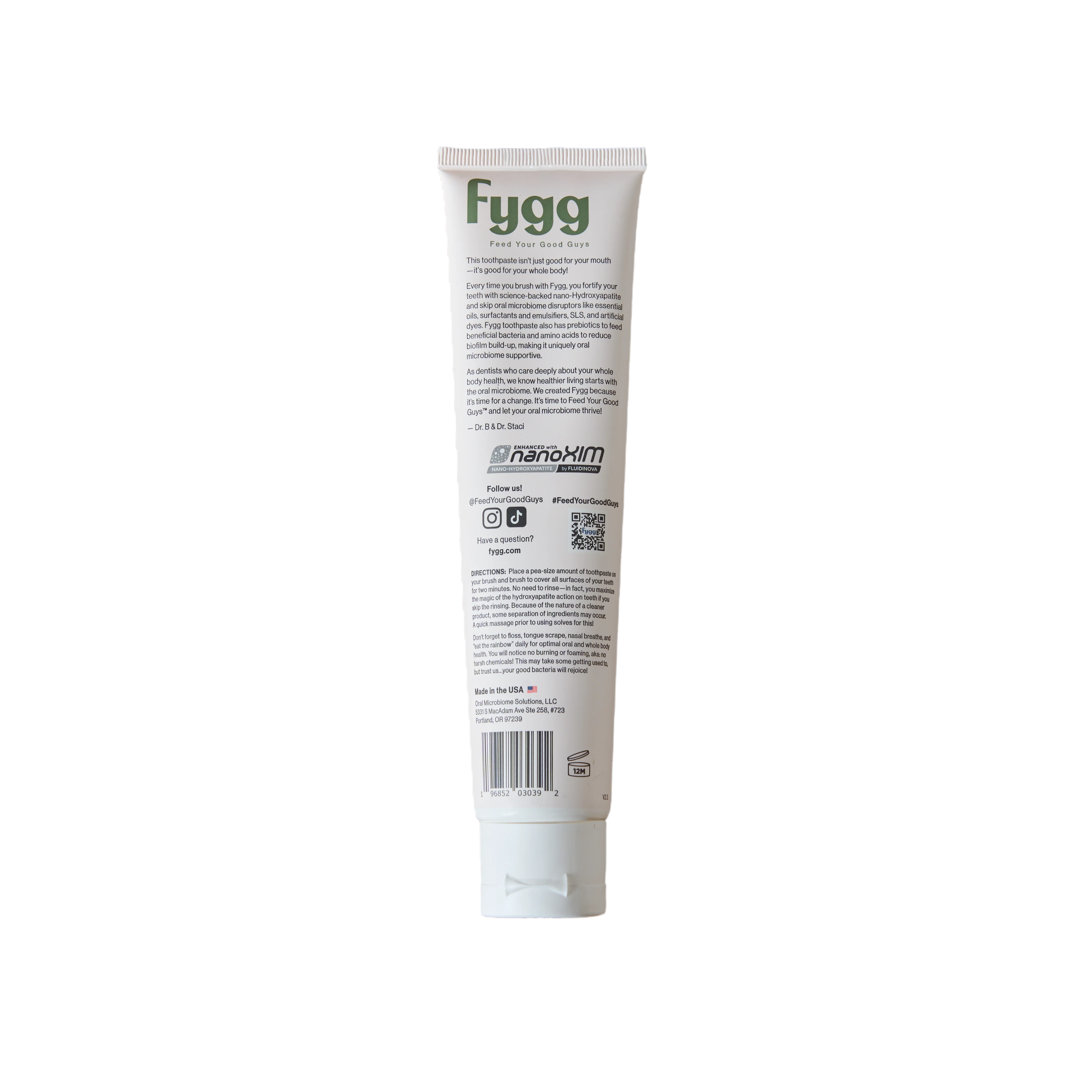 Nano-Hydroxyapatite Toothpaste with Prebiotics | Mild Mint - Image 8